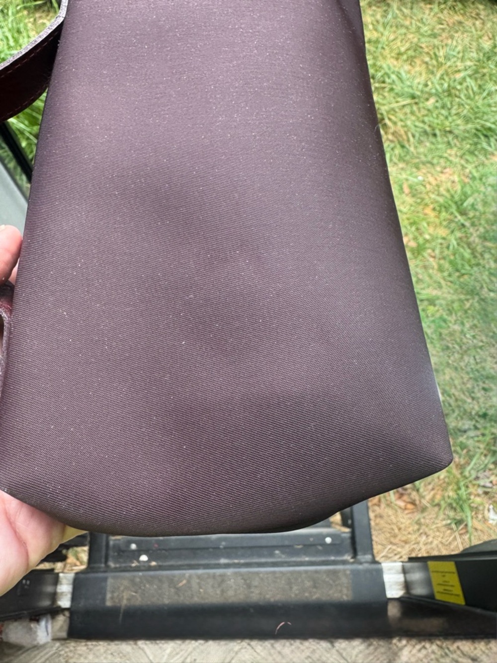 Longchamp Burgundy Nylon Toiletry Pouch - Picture 8 of 8